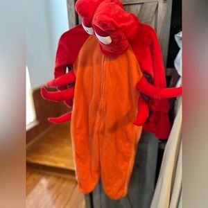 Disney store Sebastian crab costume xs little mermaid